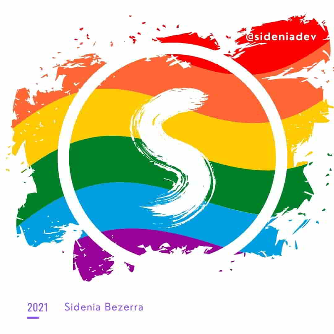 Logo Sidenia para o mês do orgulho gay