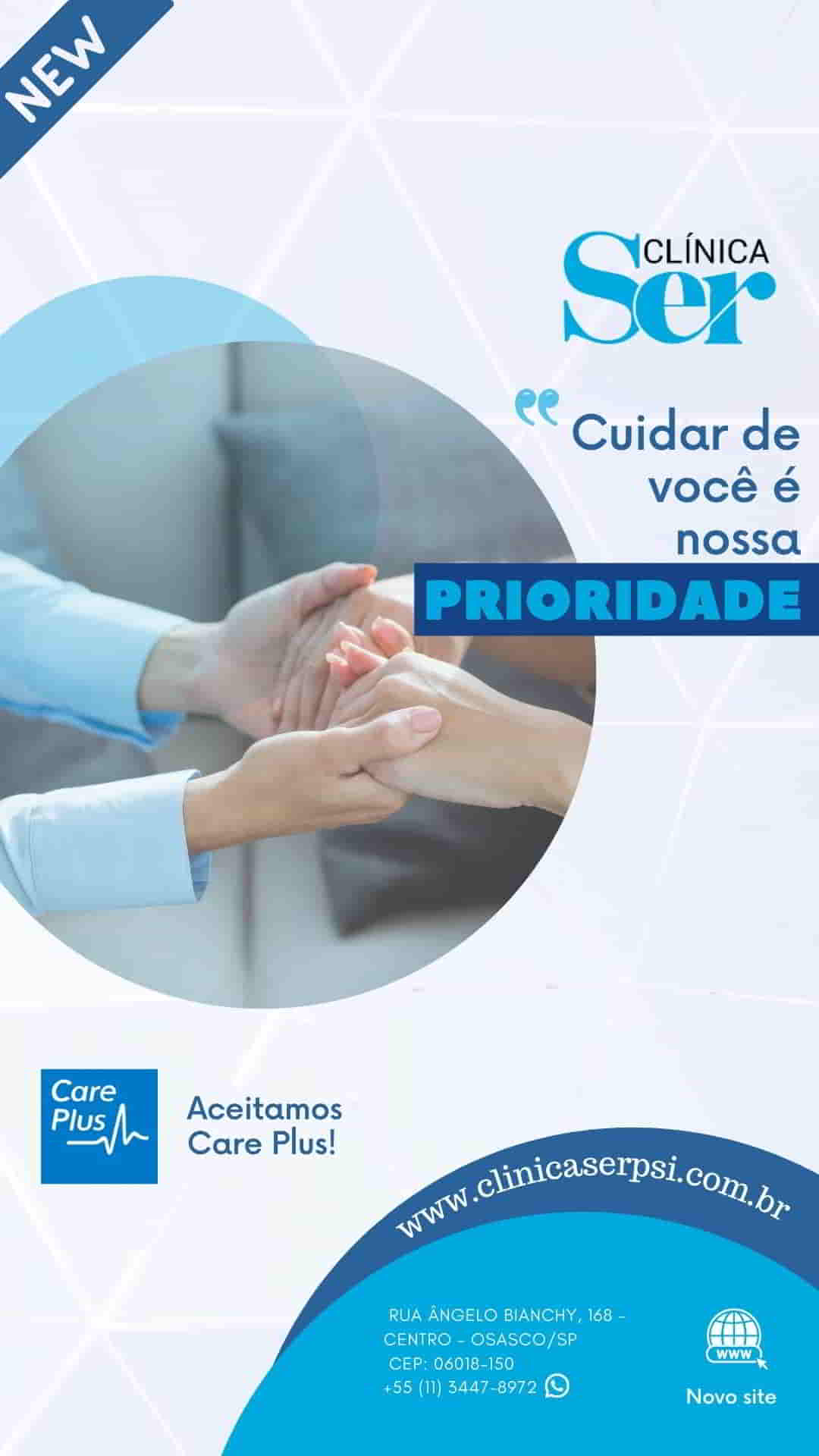 Flyer inauturação Clínica Ser